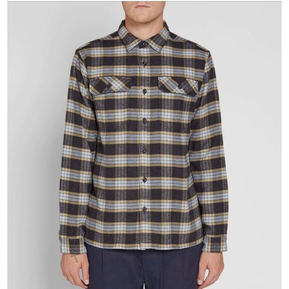 Patagonia Fjord Flannel Organic Cotton Midweight Button Down Shirt 
Size Medium - Picture 1 of 9